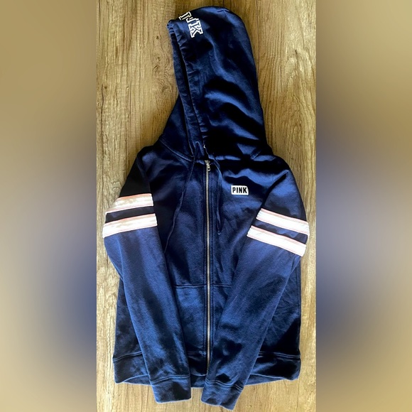 PINK Victoria's Secret Tops - Victoria’s Secret Pink Sweater Zip Up Hoodie